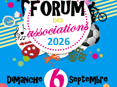 FORUM DES ASSOCIATIONS DIMANCHE 6 septembre 2026